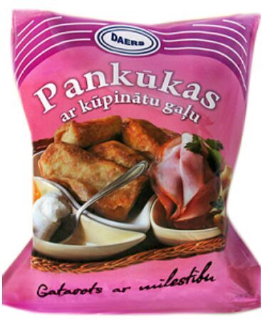 Daers pankūkas ar kūpinātu gaļu 500 g